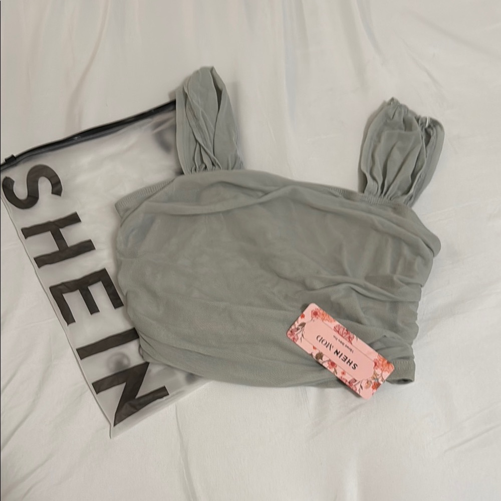 SHEIN Gray Crop Top